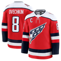 Punc W.Capitals #8 Alexander Ovechkin Red Alternate Premium Player Jerseys