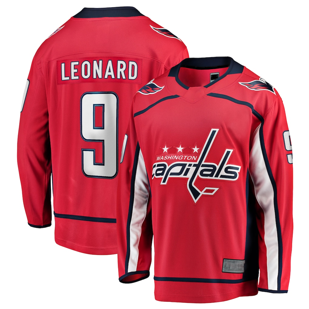 Punc W.Capitals #9 Ryan Leonard Red Home Breakaway Jerseys