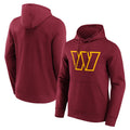 Punc W.Commanders Burgundy LOGO Pullover Hoodies Game Blank Player Stitched Jerseys