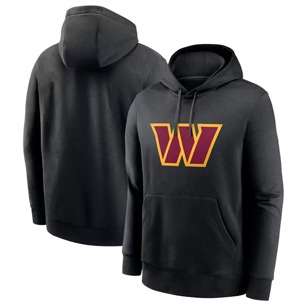 Punc W.Commanders Gray Pullover Hoodies Game Blank Player Stitched Jerseys