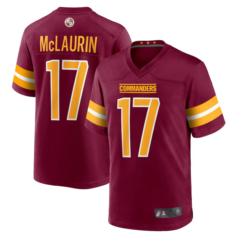 Punc W.Commanders Home Game Jerseys - Burgundy - #17 Terry McLaurin Player Stitched Jerseys