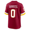 Punc W.Commanders #0 Mike Sainristil Burgundy Game Stitched Jersey
