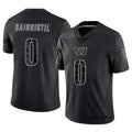Punc W.Commanders #0 Mike Sainristil Player Black RFLCTV Limited Stitched Jerseys