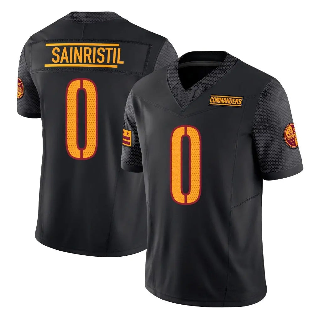 Punc W.Commanders #0 Mike Sainristil Player Black Vapor F.U.S.E. Limited Stitched Jerseys
