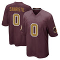 Punc W.Commanders #0 Mike Sainristil Player Burgundy Alternate Home Game Stitched Jerseys