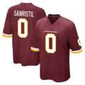 Punc W.Commanders #0 Mike Sainristil Player Burgundy Team Color Home Game Stitched Jerseys
