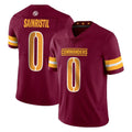 Punc W.Commanders #0 Mike Sainristil Player Burgundy Vapor Limited Stitched Jerseys