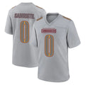 Punc W.Commanders #0 Mike Sainristil Player Gray Atmosphere Fashion Home Game Stitched Jerseys