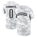 Punc W.Commanders #0 Mike Sainristil Player Salute to Service Hoodies T-Shirts Stitched Jerseys