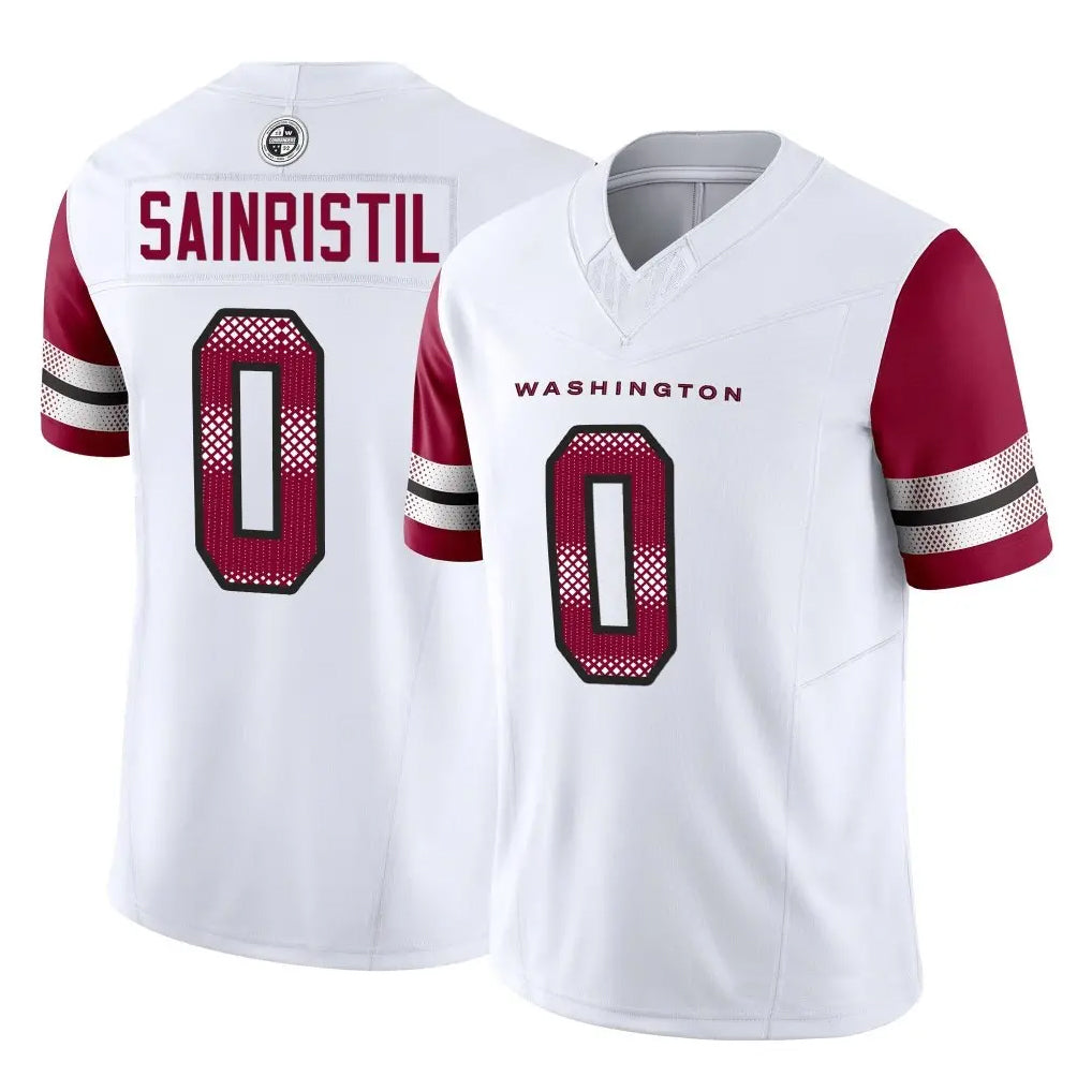 Punc W.Commanders #0 Mike Sainristil Player White Vapor F.U.S.E. Limited Stitched Jerseys