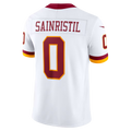 Punc W.Commanders #0 Mike Sainristil White Vapor F.U.S.E. Stitched Limited Stitched Jerseys