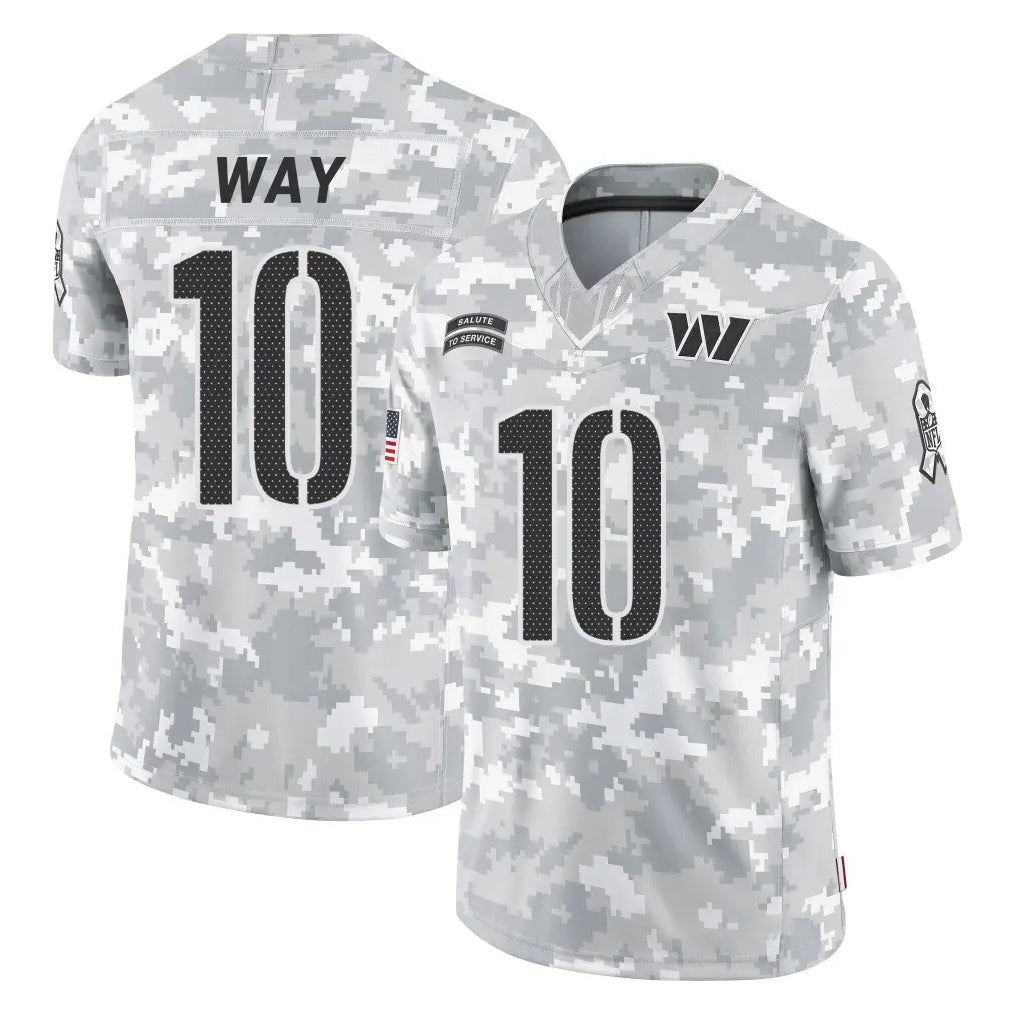 Punc W.Commanders #10 Tress Way Player Arctic Camo Limited Salute To Service Home Game Stitched Jerseys