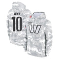 Punc W.Commanders #10 Tress Way Player Arctic Camo Limited Salute to Service Pullover Hoodies Game Stitched Jerseys