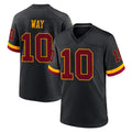 Punc W.Commanders #10 Tress Way Player Black Limited Home Game Stitched Jerseys