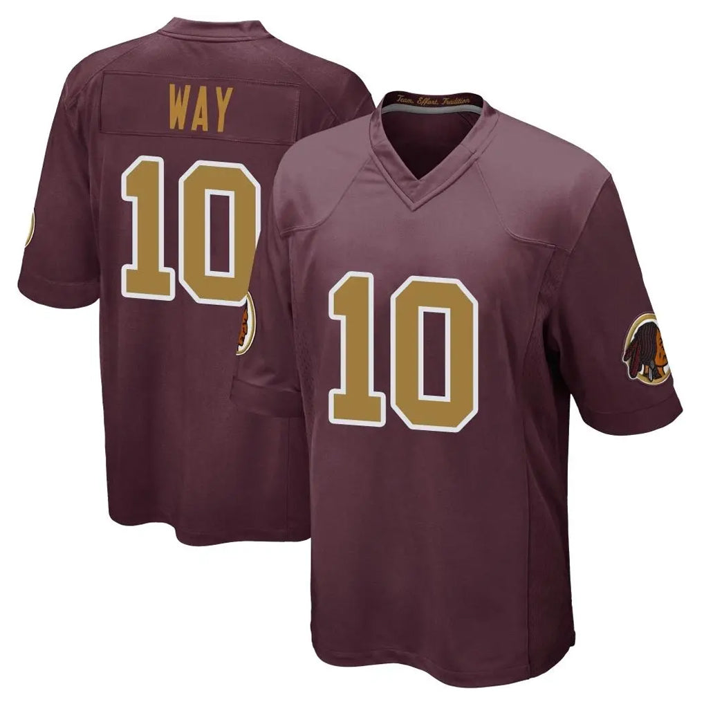 Punc W.Commanders #10 Tress Way Player Burgundy Alternate Home Game Stitched Jerseys