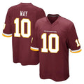 Punc W.Commanders #10 Tress Way Player Burgundy Team Color Home Game Stitched Jerseys