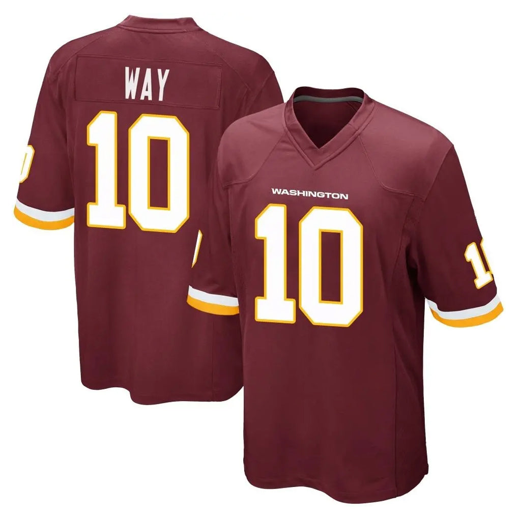 Punc W.Commanders #10 Tress Way Player Burgundy Team Color Home Game Stitched Jerseys