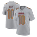 Punc W.Commanders #10 Tress Way Player Gray Atmosphere Fashion Home Game Stitched Jerseys