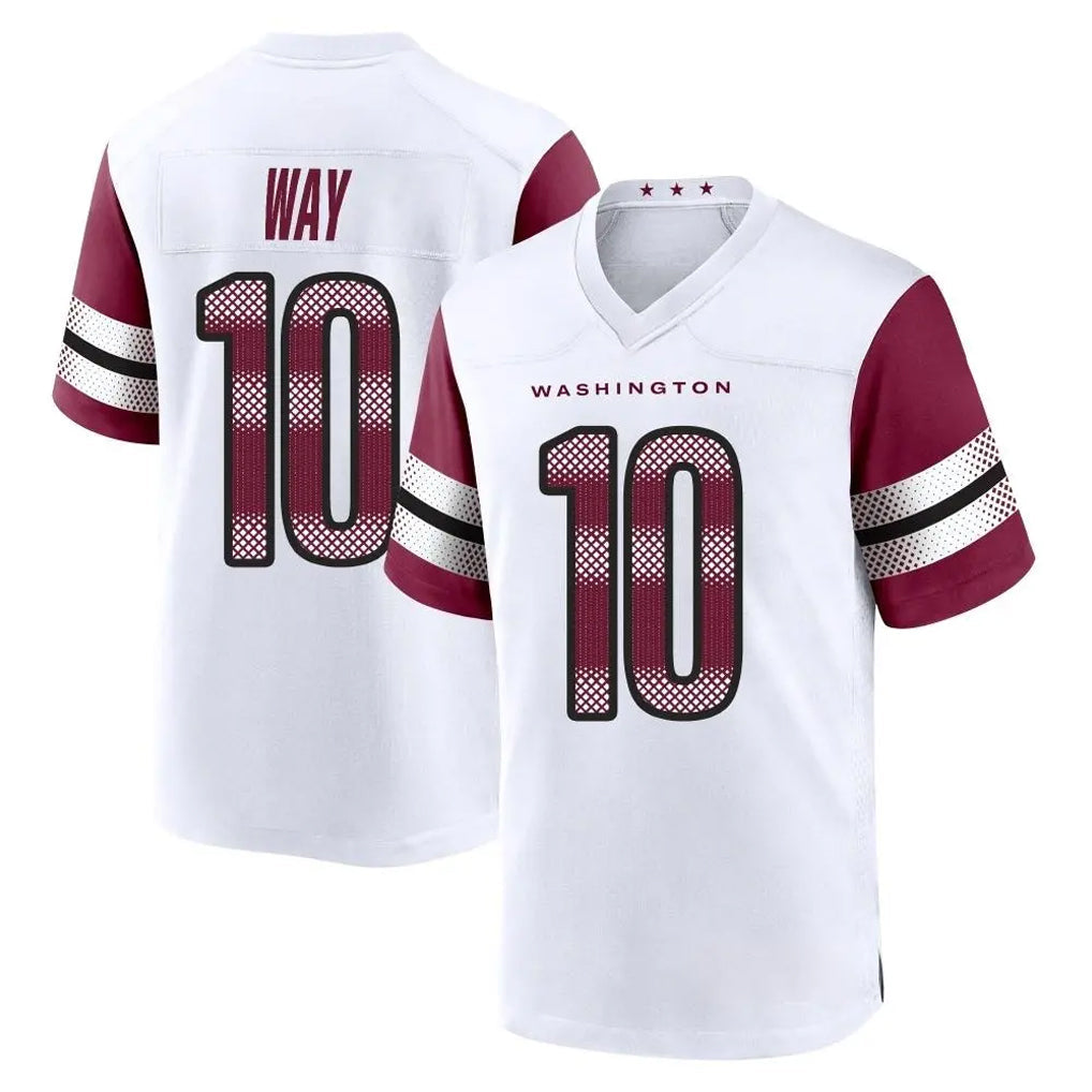 Punc W.Commanders #10 Tress Way Player White Game Home Stitched Jerseys