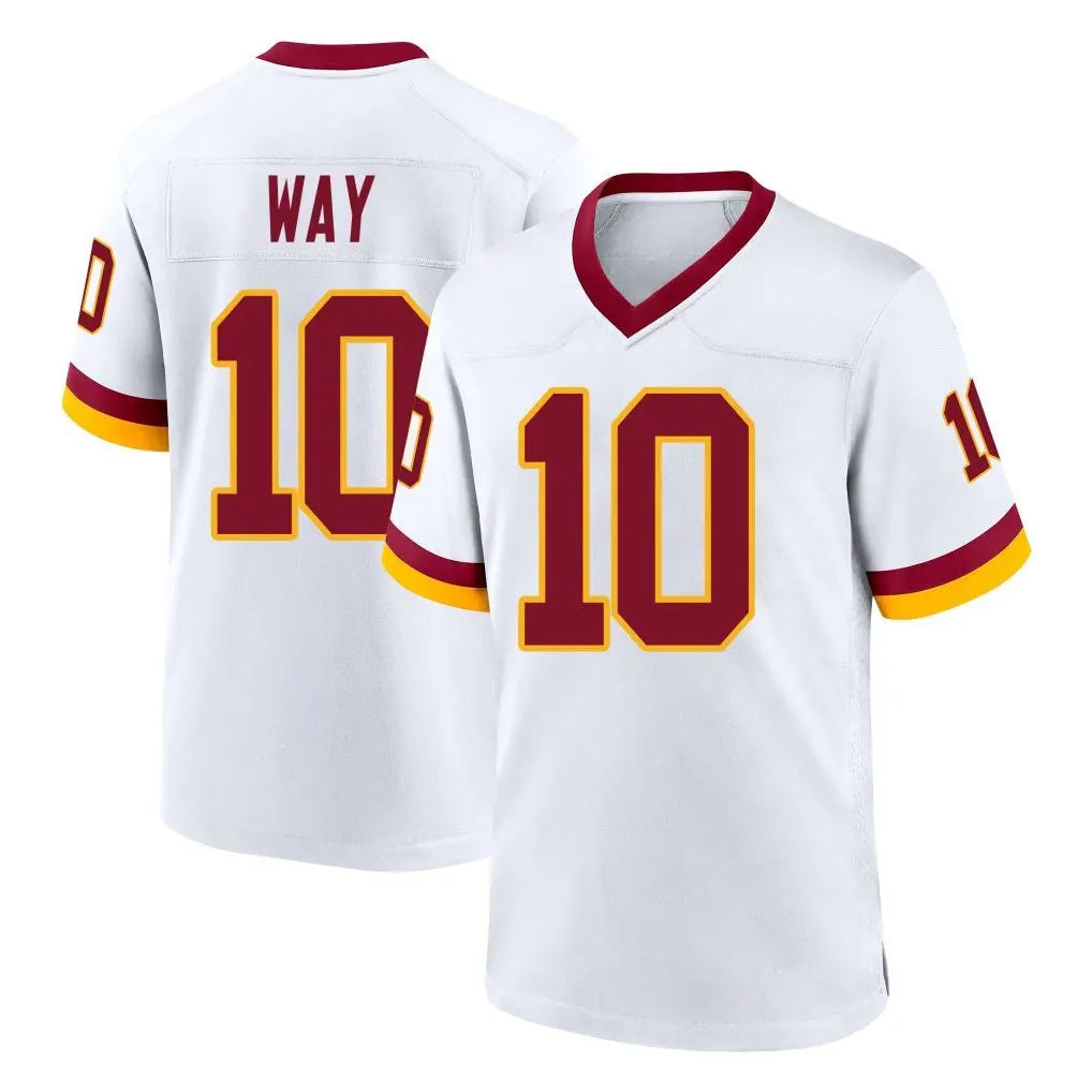 Punc W.Commanders #10 Tress Way Player White Home Game Stitched Jerseys