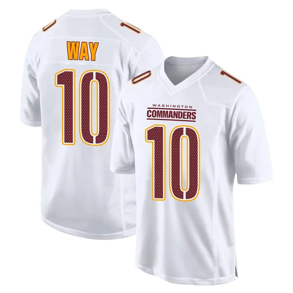 Punc W.Commanders #10 Tress Way Player White Tundra Fashion Home Game Stitched Jerseys