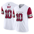 Punc W.Commanders #10 Tress Way Player White Vapor F.U.S.E. Limited Home Game Stitched Jerseys