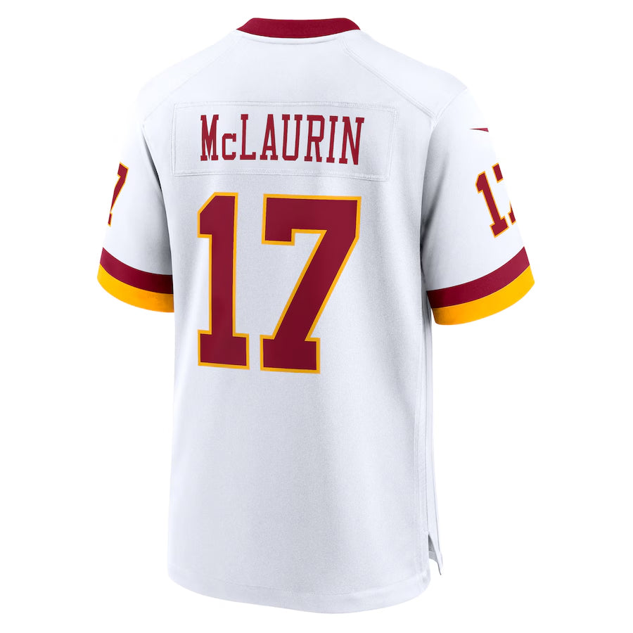 Punc W.Commanders #17 Terry McLaurin Player White Home Game Stitched Jerseys