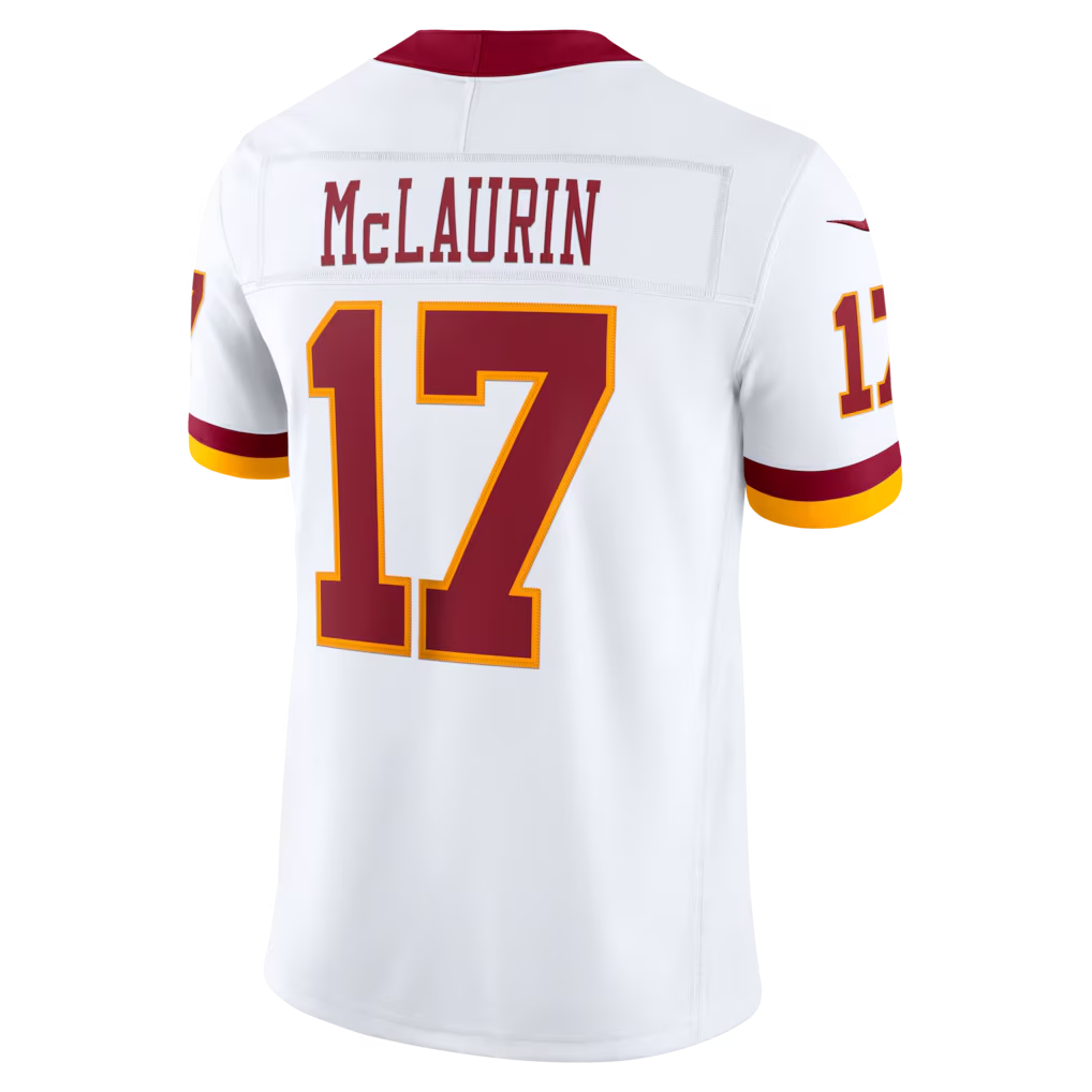 Punc W.Commanders #17 Terry McLaurin White Vapor F.U.S.E. Stitched Limited Jerseys