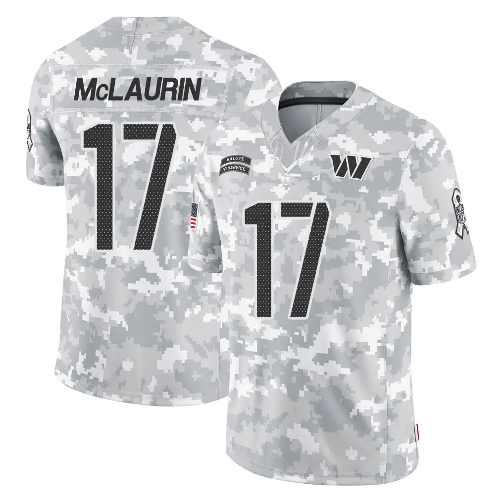 Punc W.Commanders #17 Terry Mclaurin Player Arctic Camo Limited Salute To Service Home Game Stitched Jerseys