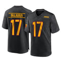 Punc W.Commanders #17 Terry Mclaurin Player Black Home Game Stitched Jerseys