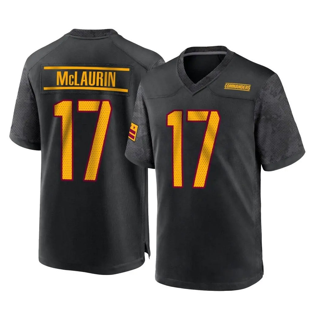 Punc W.Commanders #17 Terry Mclaurin Player Black Home Game Stitched Jerseys