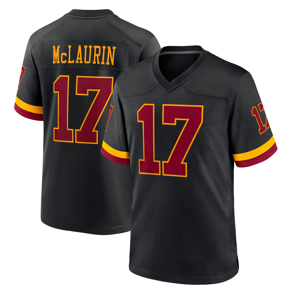 Punc W.Commanders #17 Terry Mclaurin Player Black Limited Home Game Stitched Jerseys
