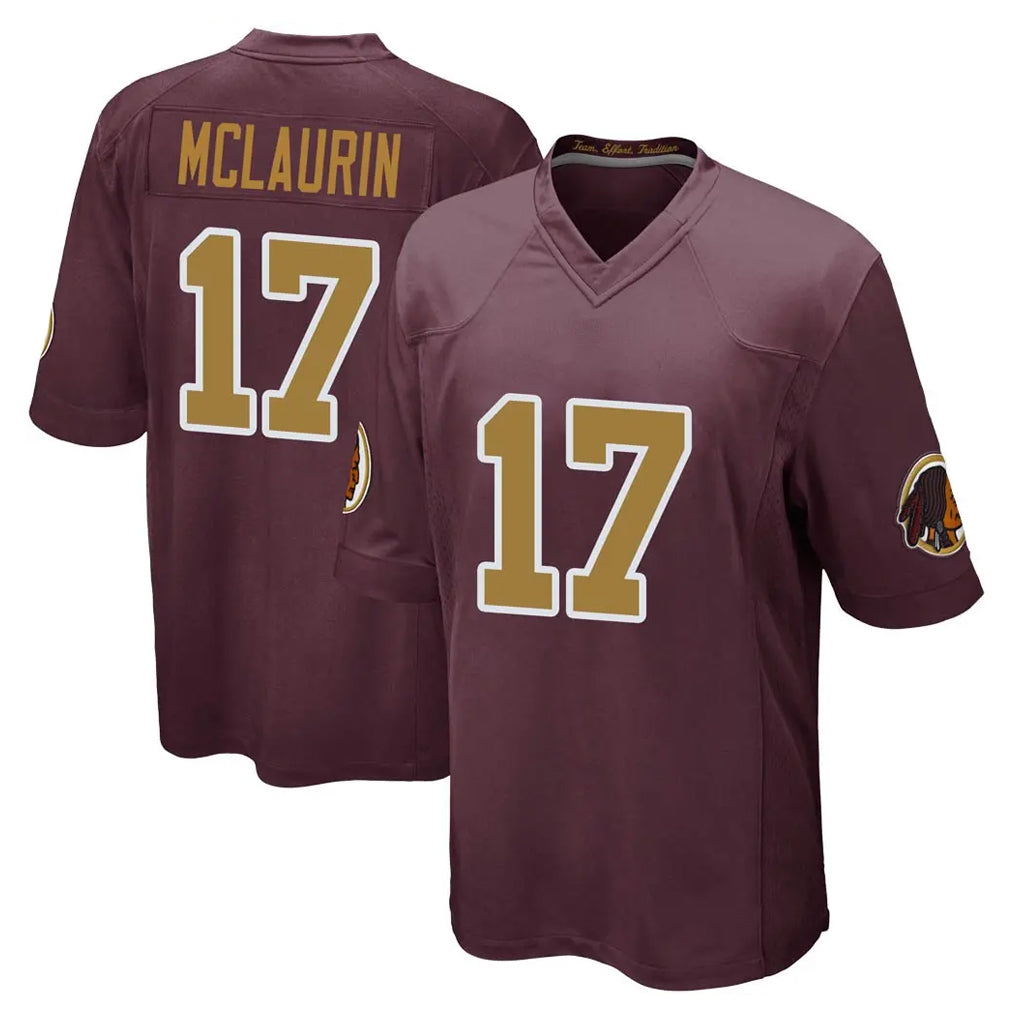 Punc W.Commanders #17 Terry Mclaurin Player Burgundy Alternate Home Game Stitched Jerseys