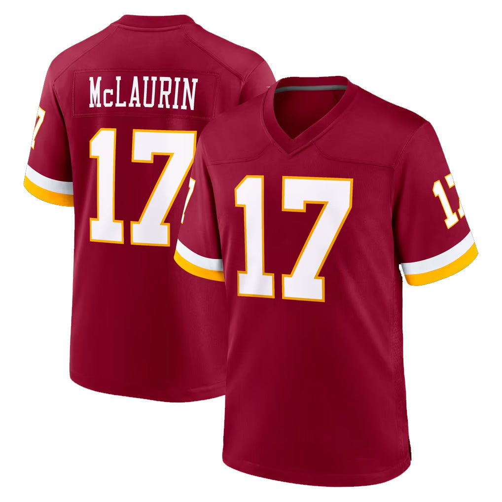 Punc W.Commanders #17 Terry Mclaurin Player Burgundy Game Home Stitched Jerseys