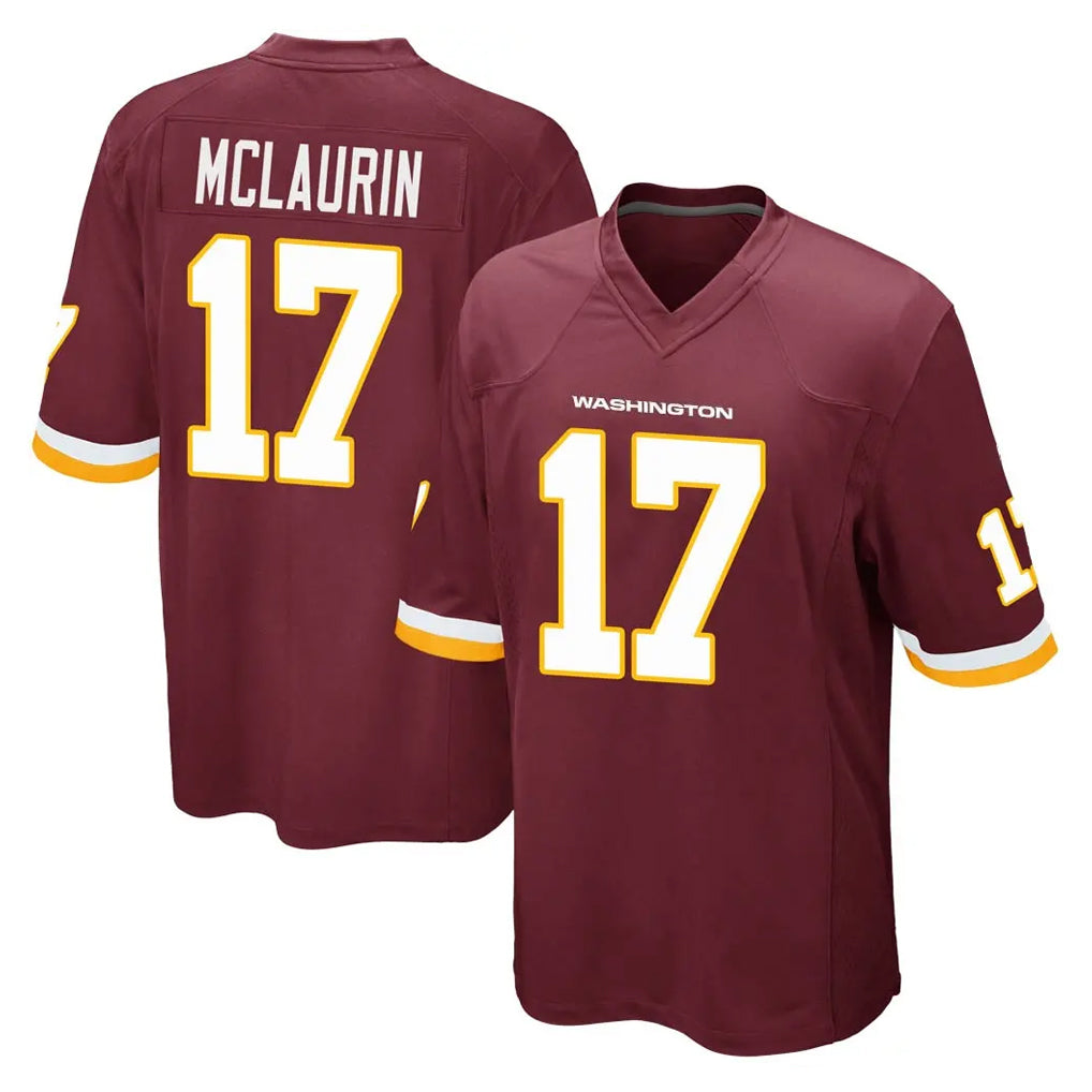 Punc W.Commanders #17 Terry Mclaurin Player Burgundy Team Color Home Game Stitched Jerseys