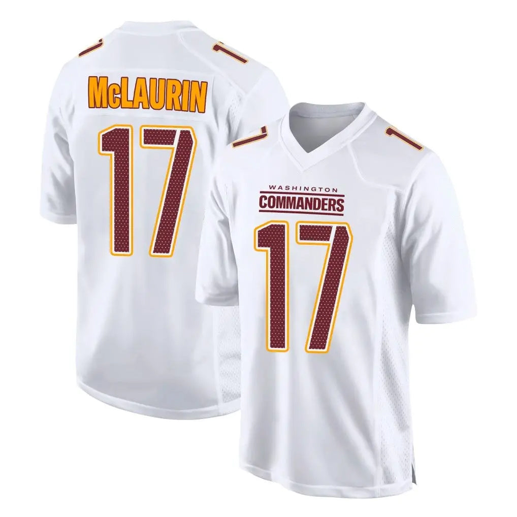 Punc W.Commanders #17 Terry Mclaurin Player White Tundra Fashion Home Game Stitched Jerseys