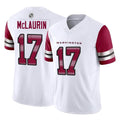 Punc W.Commanders #17 Terry Mclaurin Player White Vapor F.U.S.E. Limited Home Game Stitched Jerseys