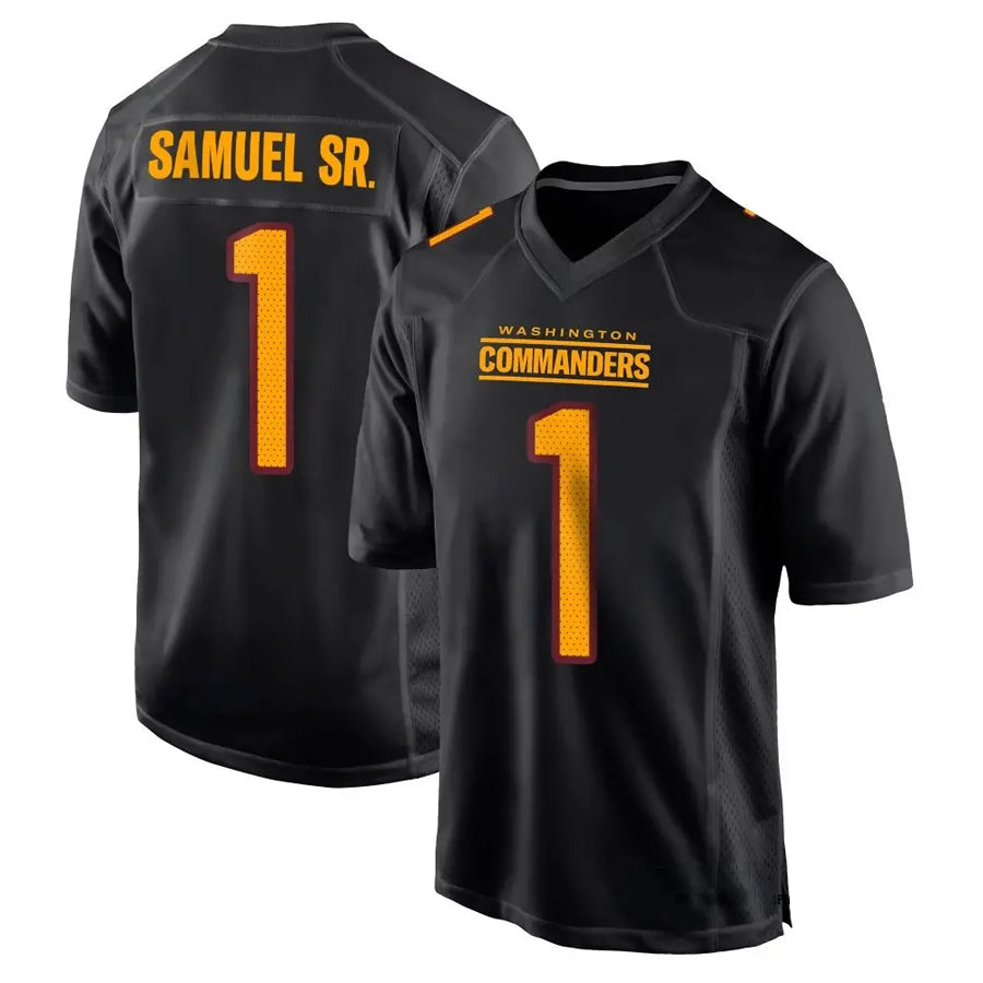 Punc W.Commanders #1 Deebo Samuel Sr Player Black Fashion Game Football Jerseys