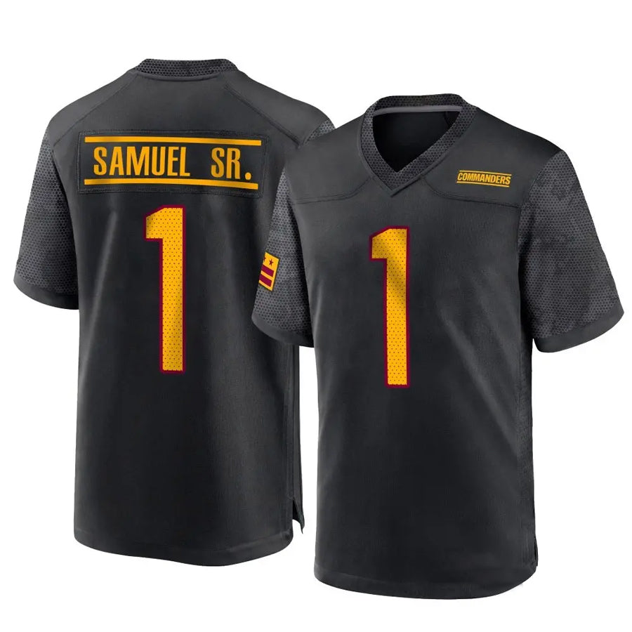 Punc W.Commanders #1 Deebo Samuel Sr Player Black Home Game Football Jerseys
