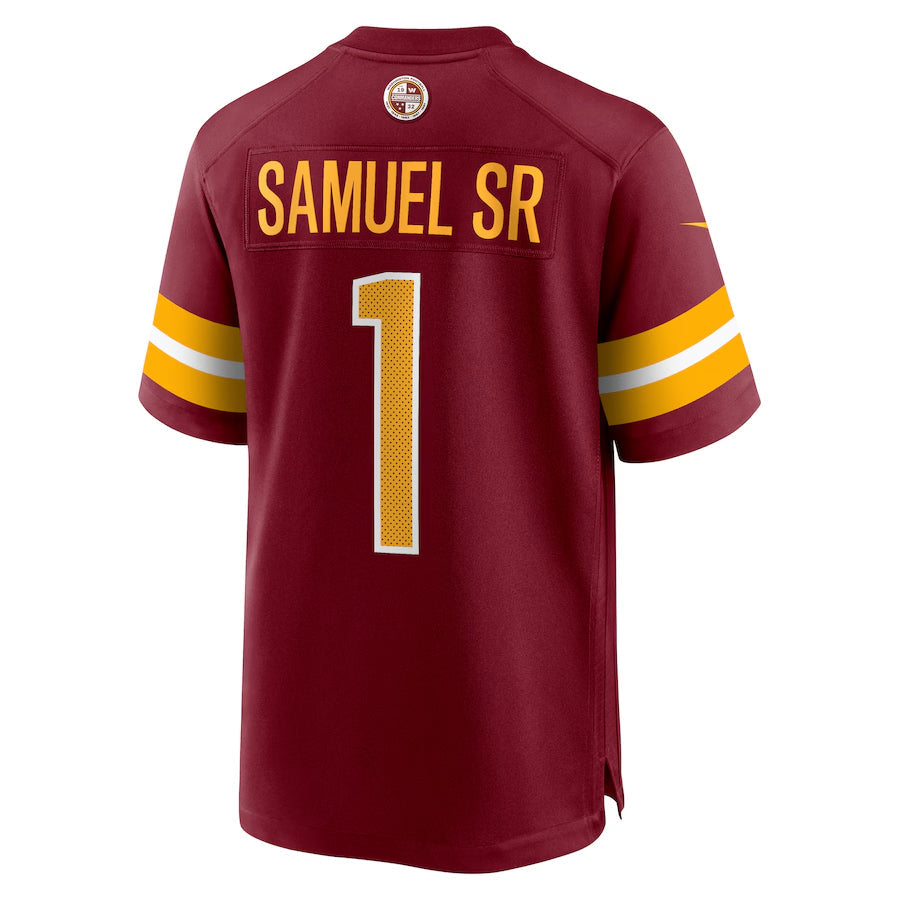 Punc W.Commanders #1 Deebo Samuel Sr Player Burgundy Home Game Football Jerseys