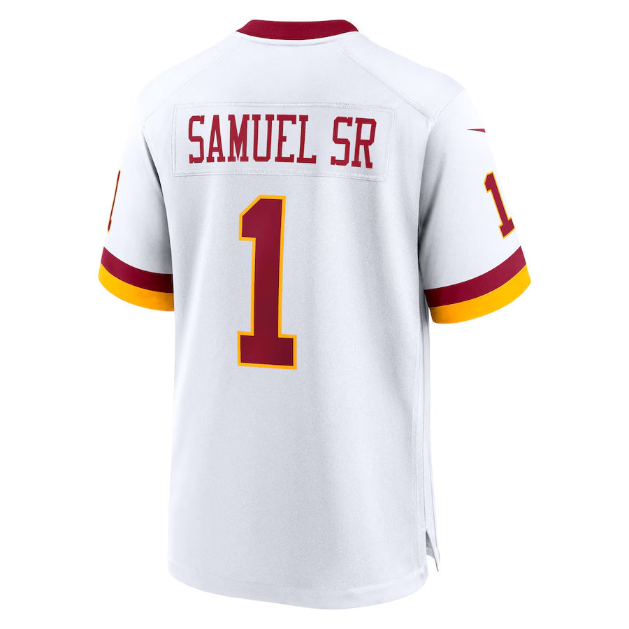 Punc W.Commanders #1 Deebo Samuel Sr Player White Game Stitched Jerseys