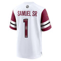 Punc W.Commanders #1 Deebo Samuel Sr Player White Home Game Stitched Jerseys