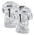 Punc W.Commanders #1 Rachaad White Player Arctic Camo Limited Salute To Service Home Game Stitched Jerseys