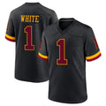 Punc W.Commanders #1 Rachaad White Player Black Limited Home Game Stitched Jerseys