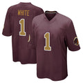 Punc W.Commanders #1 Rachaad White Player Burgundy Alternate Home Game Stitched Jerseys