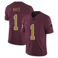 Punc W.Commanders #1 Rachaad White Player Burgundy Alternate Vapor Untouchable Home Game Stitched Jerseys