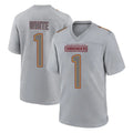 Punc W.Commanders #1 Rachaad White Player Gray Atmosphere Fashion Home Game Stitched Jerseys