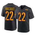 Punc W.Commanders #22 Jacory Croskey-Merritt Player Black Home Game Stitched Jerseys