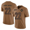 Punc W.Commanders #22 Jacory Croskey-Merritt Player Brown Salute To Service Limited Stitched Jerseys