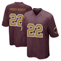 Punc W.Commanders #22 Jacory Croskey-Merritt Player Burgundy Alternate Home Game Stitched Jerseys